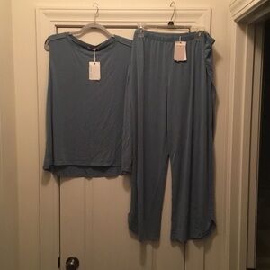 Barefoot Dreams Blue Pajama Set